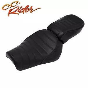 C.C. RIDER 運転席 + 助手席ピリオンシート ハーレーアイアン XL883N 16-Up に適合 C.C. RIDER Driver Seat + Passenger Pillion Seat Fit For Harley Iron XL883N 16-Up
