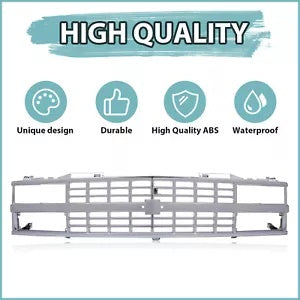 HECASA クローム グリル 88-93 シボレー C K 1500 2500 3500 デュアルヘッドライト挿入付き HECASA Chrome Grille For 88-93 Chevy C K 1500 2500 3500 W/ Insert Dual Headlight