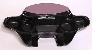 バットウィングフェアリングフロントガラス塗装済み 4 スズキブルバード C50 C50T 05-17 4X5 インチ穴 BATWING FAIRING WINDSHIELD PAINTED 4 SUZUKI BOULEVARD C50 C50T 05-17 4X5" HOLES