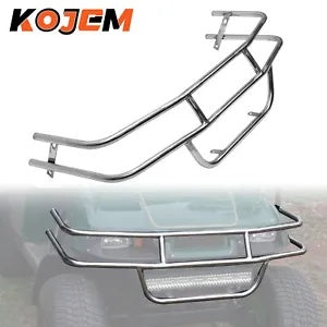 シルバー フロントバンパー ブラシ ガード 1996-2013 ゴルフカート EZGO TXT E-Z-GOメダリスト Silver Front Bumper Brush Guard For 1996-2013 Golf Cart EZGO TXT E-Z-GO Medalist