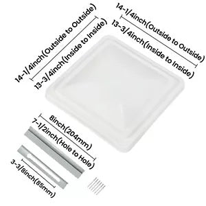 キャンピングカー RV トレーラー エリクサー トップ ルーフ ベント カバー 蓋 交換用 14インチ x 14インチ 3個 3pcs Camper RV Trailer Elixir Top Roof Vent Cover Lid Replacement 14" x 14"