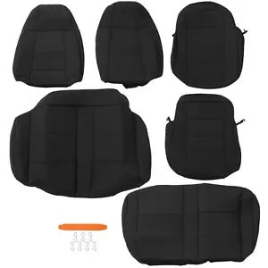 ブラック フロント & リア シート カバー ネオプレン 1991-1995 ジープラングラー YJ 4WD セット用 Black Front & Rear Seat Covers Neoprene For 1991-1995 Jeep Wrangler YJ 4WD SET