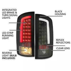 2002 2003-2006 ダッジラム 1500 2500 3500 LED バーテールライトブレーキランプに適合 Fit 2002 2003-2006 Dodge Ram 1500 2500 3500 LED BAR Tail Lights Brake Lamps