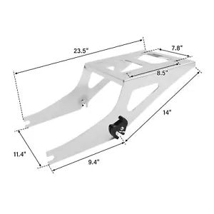 lovethismoto Luggage Rack Trunk Mount Bracket Fit For Harley Tour Pak Softail Fat Boy 08-17
