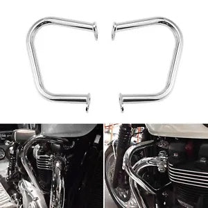 lovethismoto Chrome Engine Guard Crash Bar Fit For Triumph Bonneville T100 T120 2016-2020 US