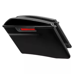 lovethismoto Vivid Black 4'' Stretched Extended Hard Saddle Bags Fit For Harley Touring 14-24