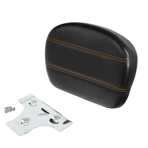 lovethismoto Rear Pad Sissy Bar Back Rest Chrome Mounting Bracket Fit For Harley Touring