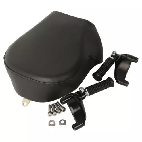 lovethismoto Rear Passenger Seat w/ Foot Pegs Fit For Harley Sportster XL883 1200 07-13