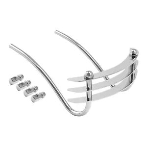 lovethismoto Chrome Front Fender Trim Bumper Grill Fit For Harley Softail FXST