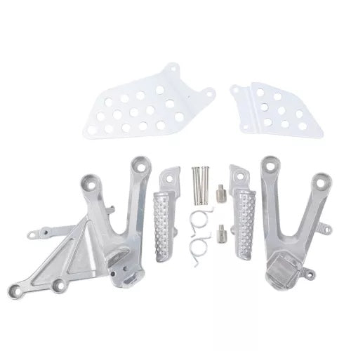 lovethismoto Fit For Honda CBR1000RR 2004-2007 Driver Foot Pegs Footrest & Holder Bracket