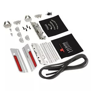 lovethismoto Fit For Harley Touring Model 93-13 Saddlebag Latch Lids Hardware Hinge Lock Kit