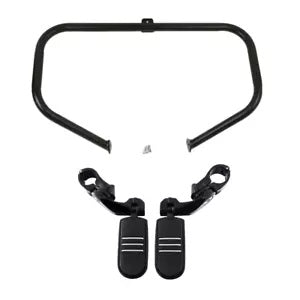lovethismoto Fit For Harley Touring Models 97-08 Engine Guard Crash Bar + Highway Foot Pegs