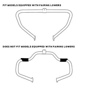 lovethismoto Fit For Harley Touring Models 97-08 Engine Guard Crash Bar + Highway Foot Pegs