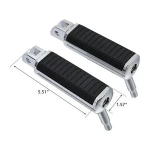 フロントライダーフットペグ ウェアバー付き ハーレーソフテイルファットボブ18以降に適合 Front Rider Foot Pegs with Wear Bar Fit For Harley Softail Fat Bob 18-Up