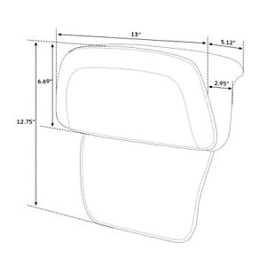バックレストバックレストパッドフィットハーレーカミソリチョップドツアーパック Pak Road Glide FLT Backrest Back Rest Pad Fit For Harley Razor Chopped Tour Pack Pak Road Glide FLT