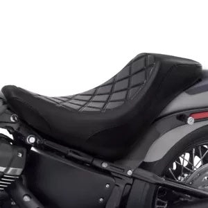 ソロ ドライバー シート ハーレー ソフテイル デラックス FLDE ストリート ボブ スリム FLSL 2018-Up に適合 Solo Driver Seat Fit For Harley Softail Deluxe FLDE Street Bob Slim FLSL 2018-Up