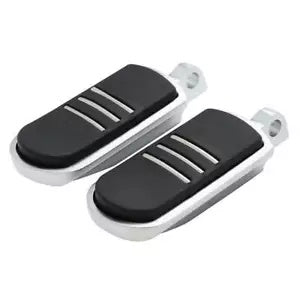 シルバー ペグストリームライナー フットペグ ハーレー ツーリング ダイナ ヘリテージ ソフテイル FLST US用 Silver Pegstreamliner FootPegs For Harley Touring Dyna Heritage Softail FLST US