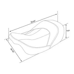 ライダー運転席助手席ハーレーエレクトラロードグライドキング 2009-2023 22 に適合 Rider Driver Passenger Seat Fit For Harley Electra Road Glide King 2009-2023 22