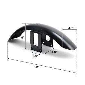 未塗装フロントフェンダーマッドガードカバーハーレースポーツスターXL 883 1200 72に適合 Unpainted Front Fender Mudguard Cover Fit For Harley Sportster XL 883 1200 72