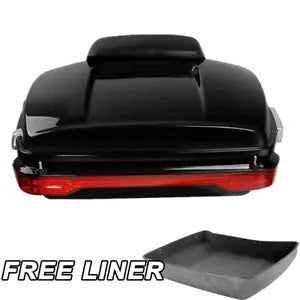 みじん切りパック トランク パッド LED ブレーキ ターン テール ライト ハーレー ツーリング 14-23 22 に適合 Chopped Pack Trunk Pad LED Brake Turn Tail Light Fit For Harley Touring 14-23 22