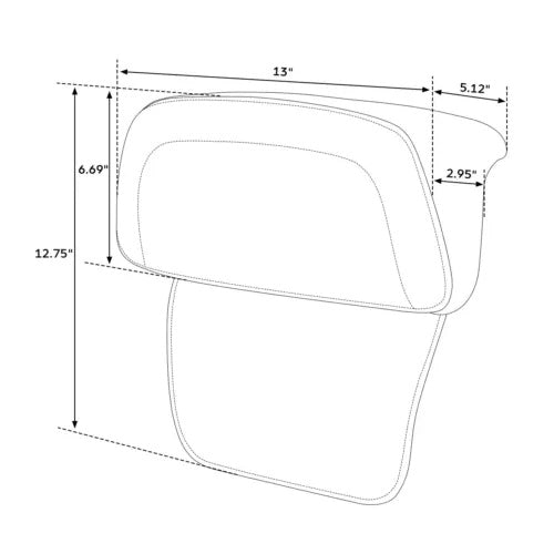 後部乗客パック トランク バックレスト ハーレー ストリート ロード グライド キング 2014 以降に適合 Rear Passenger Pack Trunk Backrest Fit For Harley Street Road Glide King 2014-Up