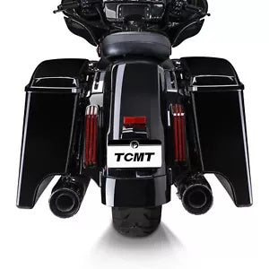 ブラック 5インチ ハードサドルバッグ 6x9インチ スピーカー蓋 & リアフェンダー ハーレーロードグライド 14+用 Black 5" Hard Saddlebags 6x9" Speaker Lid &Rear Fender For Harley Road Glide 14+