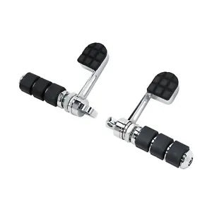 あぶみヒールフットペグフットレストハーレースポーツスター883 1200ソフテイルダイナに適合 Stirrup Heel Foot Pegs Footrest Fit For Harley Sportster 883 1200 Softail Dyna