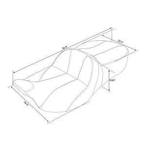 運転席助手席ハーレーツーリングストリートロードグライド2009-2024 2021 USに適合 Driver Passenger Seat Fit For Harley Touring Street Road Glide 2009-2024 2021 US