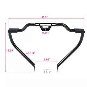 口ひげエンジン ハイウェイ ガード バー ハーレー ソフテイル スポーツ グライド ファット ボブ 2018-Up用 Mustache Engine Highway Guard Bar For Harley Softail Sport Glide Fat Bob 2018-Up