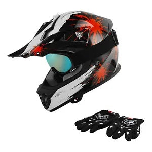 DOT ユース キッズ ヘルメット ダートバイク ATV モトクロス オフロード ゴーグル グローブ S M L XL DOT Youth Kids Helmet Dirt Bike ATV Motocross Off-Road Goggles Gloves S M L XL