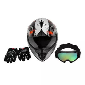 DOT ユース キッズ ヘルメット ダートバイク ATV モトクロス オフロード ゴーグル グローブ S M L XL DOT Youth Kids Helmet Dirt Bike ATV Motocross Off-Road Goggles Gloves S M L XL