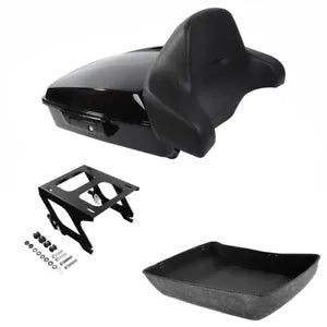 チョップドパック トランク ソロ マウント ラック ハーレー ツアー パック ソフテイル デラックス 18-24 に適合 Chopped Pack Trunk Solo Mount Rack Fit For Harley Tour Pak Softail Deluxe 18-24
