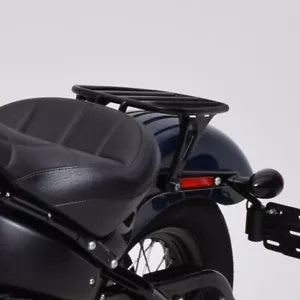 ブラック ソロ ラゲッジ マウント ラック ハーレー ソフテイル スリム ストリート ボブ 2021-2024 に適合 Black Solo Luggage Mount Rack Fit For Harley Softail Slim Street Bob 2021-2024