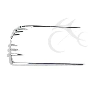 クロームハードサドルバッグ蓋アクセントハーレーツーリングロードキングドレッサー1993-2013用 Chrome Hard Saddlebag Lid Accents For Harley Touring Road King Dresser 1993-2013