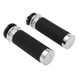 1 "CNC ハンドグリップハンドルバーハーレーロードキングエレクトラグライドスポーツスター XL に適合 1" CNC Hand Grips Handlebar Fit For Harley Road King Electra Glide Sportster XL