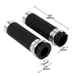 1 "CNC ハンドグリップハンドルバーハーレーロードキングエレクトラグライドスポーツスター XL に適合 1" CNC Hand Grips Handlebar Fit For Harley Road King Electra Glide Sportster XL