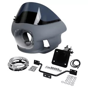 7インチ ヘッドライト フロントアッパーフェアリングマウント ハーレーストリートボブ 2018-2024 FXRTに適合 7" Headlight Front Upper Fairing Mount Fit For Harley Street Bob 2018-2024 FXRT