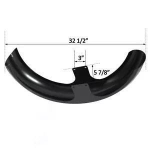 ブラック 26 インチ ラップ フロント フェンダー ハーレー ツーリング モデル オートバイ カスタム バガー用 Black 26" Wrap Front Fender For Harley Touring Model Motorcycles Custom Baggers