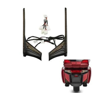 垂直リア LED ライトストリップホンダゴールドウィング 1800 12-17 F6B 13-17 ブラックに適合 Vertical Rear LED Light Strips Fit For Honda Goldwing 1800 12-17 F6B 13-17 Black
