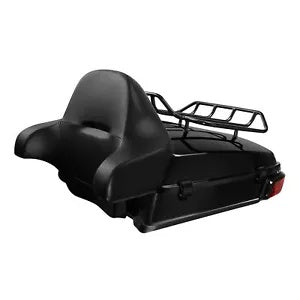 みじん切りトランクパッド荷物ラック LED ライトハーレーツアーパックツーリング 2014-24 に適合 Chopped Trunk Pad Luggage Rack LED Light Fit For Harley Tour Pak Touring 2014-24