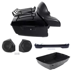 キングパック トランクパッドラック ライトスピーカー ハーレーツアーパック ロードキング 14-24用 King Pack Trunk Pad Rack Light Speakers Fit For Harley Tour Pak Road King 14-24