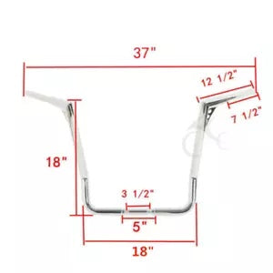 クローム APE ハンガーバー 1-1/4 18 インチハンドルバーハーレードレッサーバガーツーリング用 Chrome APE Hangers Bars 1-1/4 18" Handlebars For Harley Dressers Baggers Touring