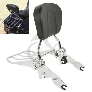 バックレスト シーシーバー & 荷物ラック ハーレー ロードキング FLHR FLHT FLHX 09-23 に適合 Backrest Sissy Bar & Luggage Rack Fit For Harley Road King FLHR FLHT FLHX 09-23