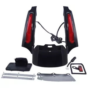 リアフェンダーエクステンションフェイシア LED ライト付き ハーレーツーリング FLHR 2009-2013 新品 Rear Fender Extension Fascia W/ LED Light For Harley Touring FLHR 2009-2013 New