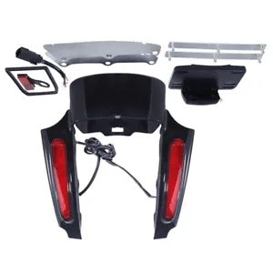 リアフェンダーエクステンションフェイシア LED ライト付き ハーレーツーリング FLHR 2009-2013 新品 Rear Fender Extension Fascia W/ LED Light For Harley Touring FLHR 2009-2013 New