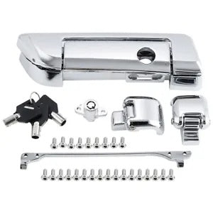 クロームパック トランク ラッチ キー ヒンジ ハーレー ツアー パック エレクトラ グライド 14-24 に適合 Chrome Pack Trunk Latches Key Hinges Fit For Harley Tour Pak Electra Glide 14-24
