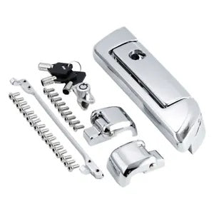 クロームパック トランク ラッチ キー ヒンジ ハーレー ツアー パック エレクトラ グライド 14-24 に適合 Chrome Pack Trunk Latches Key Hinges Fit For Harley Tour Pak Electra Glide 14-24