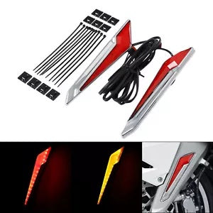 フロントブレーキフォークマウント LED ライトホンダゴールドウィング GL1800 2018-2023 2022 に適合 Front Brake Fork Mount LED Lights Fit For Honda Goldwing GL1800 2018-2023 2022