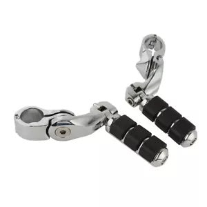 1 1/4インチ ハイウェイバー ショートアングル フットペグ ペグマウント ハーレーツーリングソフテイル用 1 1/4" Highway Bar Short Angled Footpeg Peg Mount Fit For Harley Touring Softail