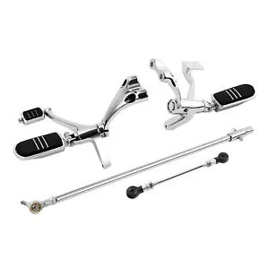 フォワードコントロールフットペグレバーリンケージフィットハーレースポーツスター 883 1200 14-2022 Forward Control Footpegs Lever Linkage Fit For Harley Sportster 883 1200 14-2022